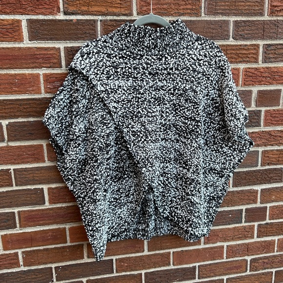 Elan Turtleneck Wrap Short-Sleeve Sweater - Picture 2 of 7